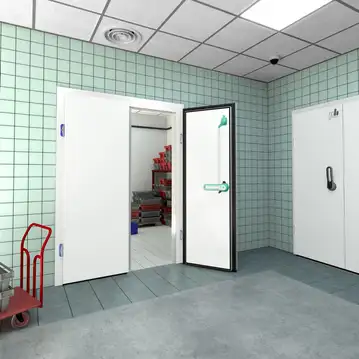 Распашная-двустворчатая-ПрофХолод Райбах 1 Распашные двустворчатые холодильные двери (РДД) «ПрофХолод»