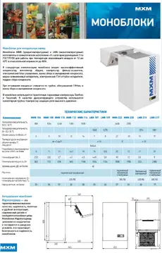 Низкотемпературный моноблок МХМ LMN 331
