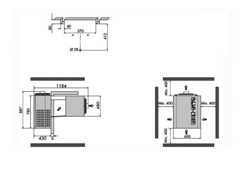 моноблок RIVACOLD FAM034Z002 моноблок RIVACOLD FAM034Z002