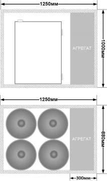 Кегератор барный НХЛ-3 Б-4 НА 4 КЕГИ
