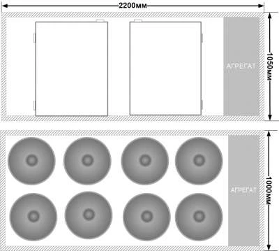Кегератор барный НХЛ-3 Б-8 НА 8 КЕГ