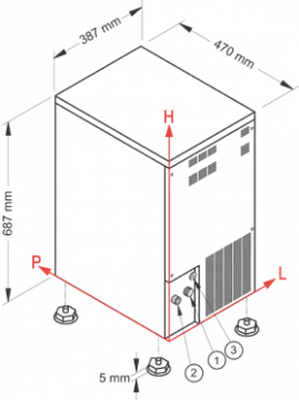 Льдогенератор NTF SL 60 A
