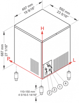 Льдогенератор NTF SL 70 W Льдогенератор NTF SL 70 W