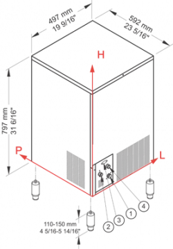 Льдогенератор NTF SL 90 W