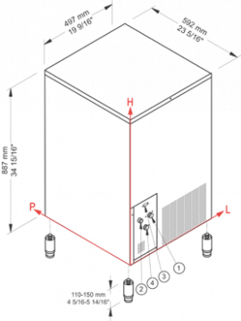 Льдогенератор NTF SL 110 A Льдогенератор NTF SL 110 A