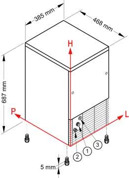 Льдогенератор NTF IFT 55 W R290