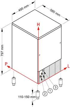 Льдогенератор NTF IFT 120 W R290 Льдогенератор NTF IFT 120 W R290