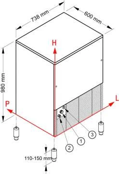 Льдогенератор NTF CVC 230 W Льдогенератор NTF CVC 230 W