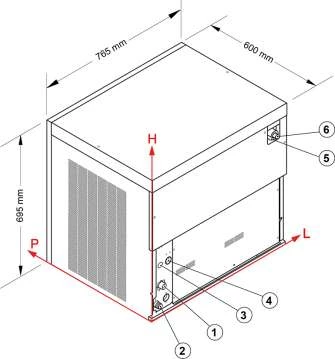 Льдогенератор NTF SPLIT GM3100 CО2
