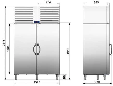 Шкаф шоковой заморозки для рыбы Abat ШОК-40-01