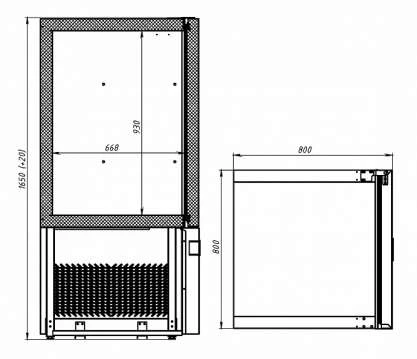 Шкаф шоковой заморозки для ягод Polair-Light CR10-L Шкаф шоковой заморозки для ягод Polair-Light CR10-L