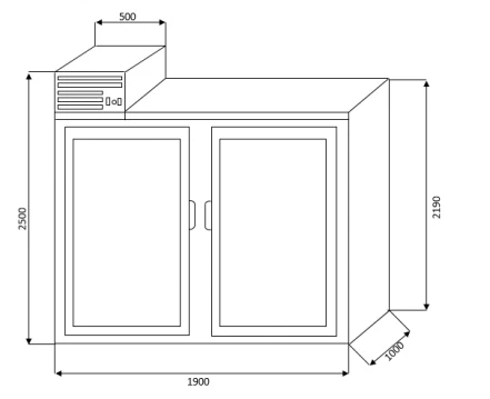 Холодильный шкаф BERK ШХС - 2.7