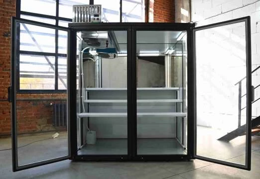 Холодильник для цветов BERK на 2 секции глубокий