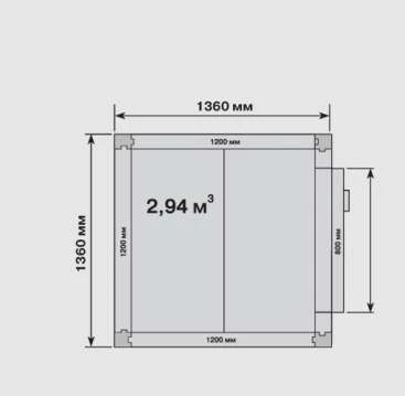 Холодильная камера Polair КХН-2,94