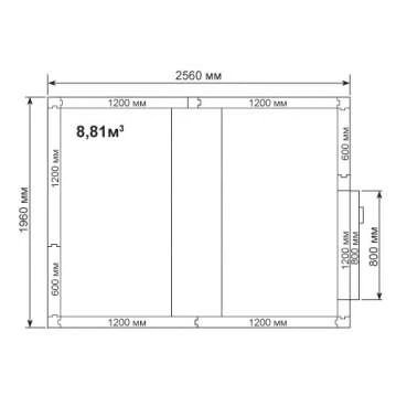 Холодильная камера POLAIR КХН-8,81 (1960х2560х2200)