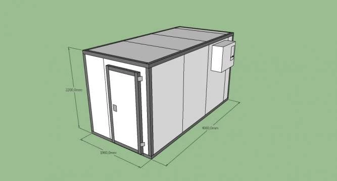 Холодильная камера Polair КХН-14.32 куб.м. (1,96 x 4,06 x 2,2 м)