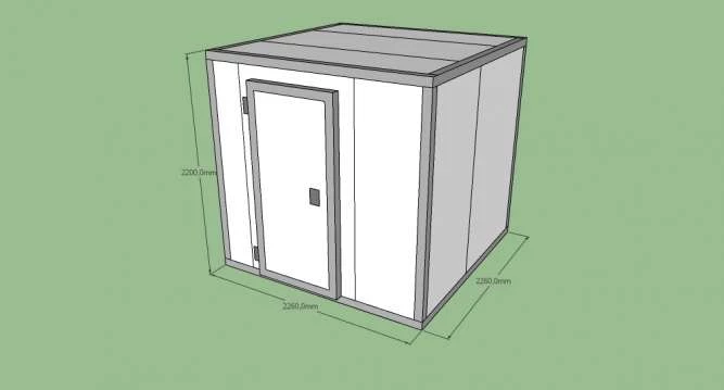 Холодильная камера Polair КХН-9 куб.м. (2,26 x 2,26 x 2,2 м)