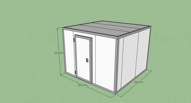 Холодильная камера Polair КХН-14.87 куб.м. (2,86 x 2,86 x 2,2 м)