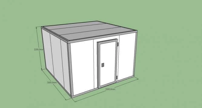 Холодильная камера Polair КХН-18.36 куб.м. (3,16 x 3,16 x 2,2 м)