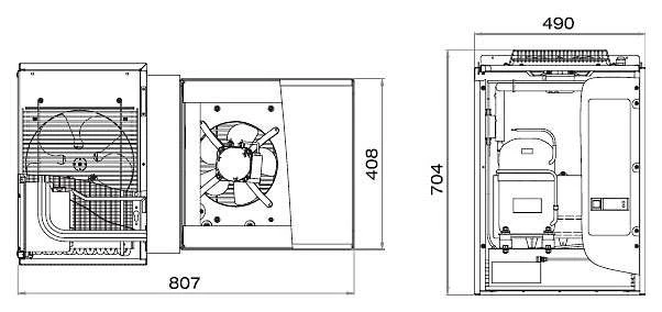 Холодильный моноблок Polair Standard MM 109 S Холодильный моноблок Polair Standard MM 109 S