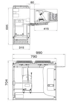 Холодильный моноблок Polair Standard MM 226 S