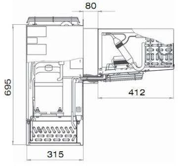 Холодильный моноблок Polair Standard MB 214 S