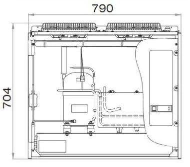 Холодильный моноблок Polair Standard MB 214 S