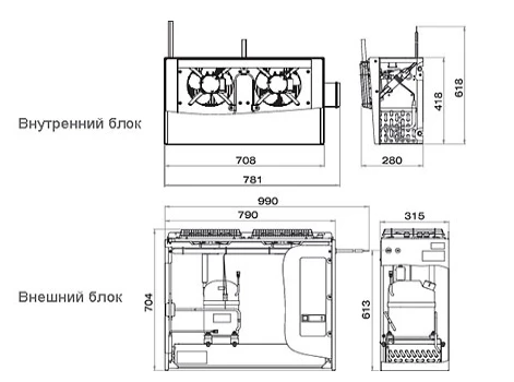 Холодильная сплит-система Polair Standard SM 222 S