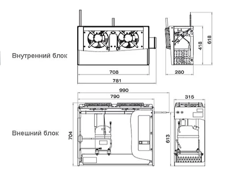 Холодильная сплит-система Polair Standard SM 232 S