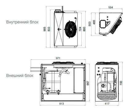 Холодильная сплит-система Polair Standard SM 342 S Холодильная сплит-система Polair Standard SM 342 S