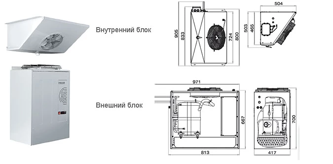 Холодильная сплит-система Polair Standard SB 331 S Холодильная сплит-система Polair Standard SB 331 S