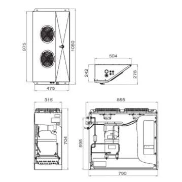 Холодильная сплит-система Polair Professionale SB 211 P Холодильная сплит-система Polair Professionale SB 211 P