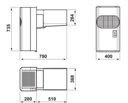 Холодильный моноблок Zanotti MGM105872F