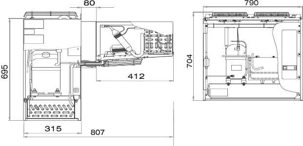 Холодильный моноблок Polair MB 211 R