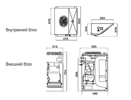 Холодильная сплит-система Polair Professionale SM 115 P Холодильная сплит-система Polair Professionale SM 115 P
