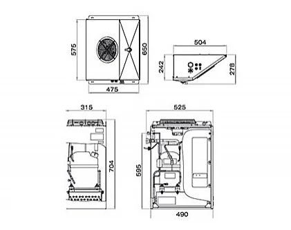 Холодильная сплит-система Polair Professionale SB 108 P Холодильная сплит-система Polair Professionale SB 108 P