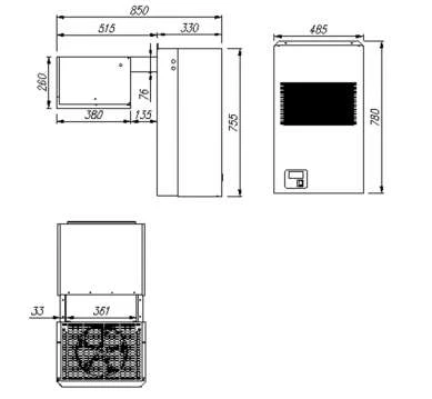 Холодильный моноблок Полюс MC106 Холодильный моноблок Полюс MC106