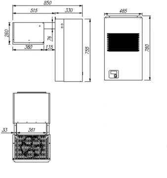 Холодильный моноблок Полюс MC115 Холодильный моноблок Полюс MC115