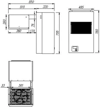 Холодильный моноблок Полюс MH108