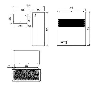 Холодильный моноблок Полюс MC226 Холодильный моноблок Полюс MC226