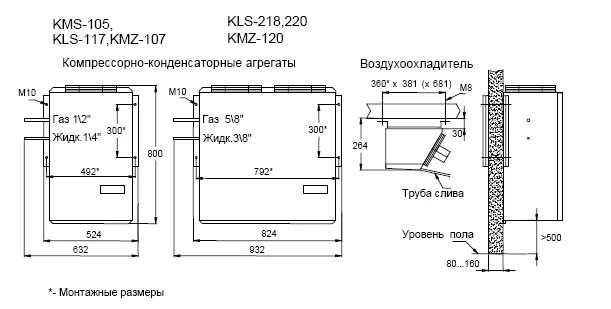 Холодильная сплит-система Ариада КMS 103 Холодильная сплит-система Ариада КMS 103