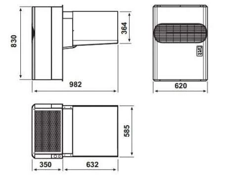 Холодильный моноблок Zanotti MGM106223F