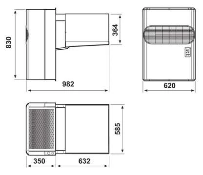 Холодильный моноблок Zanotti MGM320572F
