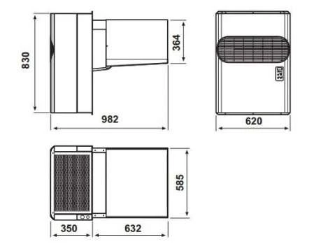 Холодильный моноблок Zanotti BZE 220 02F