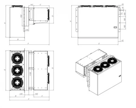 Холодильный моноблок Север BGM 415 S