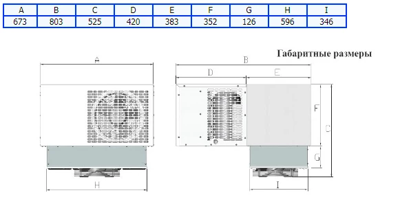 Холодильный моноблок Север  BSB 112 S