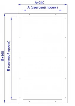 Распашная холодильная дверь с порогом