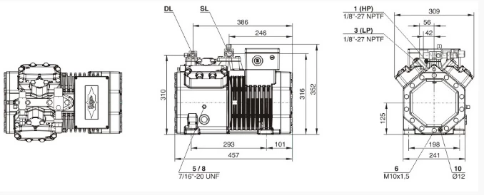 Холодильный агрегат BITZER 4VC-6,2 БУ Холодильный агрегат BITZER 4VC-6,2 БУ