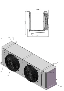 Воздухоохладитель BCA 9/352B Воздухоохладитель BCA 9/352B