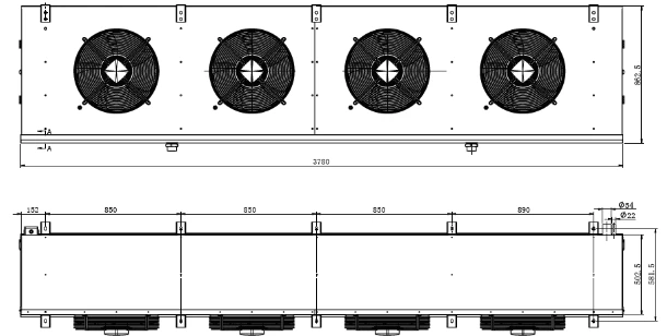 Воздухоохладитель ВСА 59/504A Воздухоохладитель ВСА 59/504A